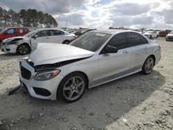 Mercedes-Benz salvage cars for sale: 2016 Mercedes-Benz C 300 4matic