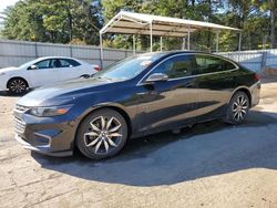 Carros salvage sin ofertas aún a la venta en subasta: 2017 Chevrolet Malibu LT