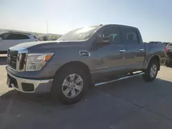 Salvage cars for sale at Grand Prairie, TX auction: 2017 Nissan Titan S