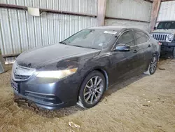 Salvage cars for sale at Houston, TX auction: 2015 Acura TLX