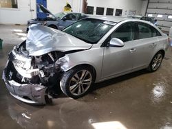 Chevrolet salvage cars for sale: 2014 Chevrolet Cruze LTZ