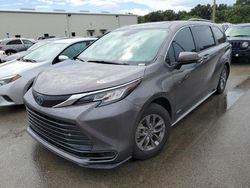 Salvage cars for sale at Riverview, FL auction: 2021 Toyota Sienna LE