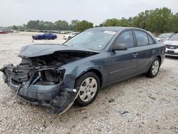 Salvage cars for sale at Houston, TX auction: 2009 Hyundai Sonata GLS