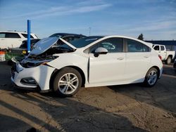 2017 Chevrolet Cruze LT en venta en Woodhaven, MI