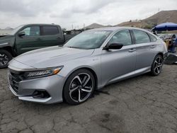 Salvage cars for sale at Colton, CA auction: 2022 Honda Accord Hybrid Sport