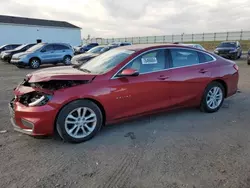 Salvage cars for sale at Portland, MI auction: 2016 Chevrolet Malibu LT