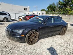 Salvage cars for sale at Opa Locka, FL auction: 2017 Audi A7 Prestige