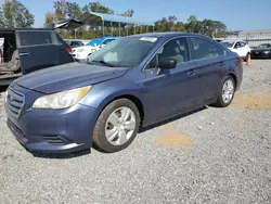 Salvage cars for sale from Copart Spartanburg, SC: 2015 Subaru Legacy 2.5I