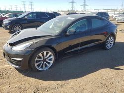 Salvage cars for sale at Elgin, IL auction: 2019 Tesla Model 3