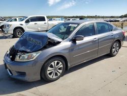 Salvage cars for sale at Grand Prairie, TX auction: 2013 Honda Accord LX