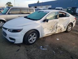 Salvage cars for sale at Woodhaven, MI auction: 2016 Chevrolet Malibu LS