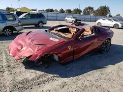 Salvage vehicles for parts for sale at auction: 2021 Ferrari 812 GTS