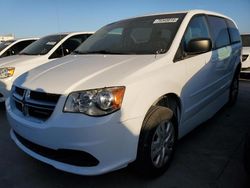 Salvage cars for sale at Grand Prairie, TX auction: 2017 Dodge Grand Caravan SE