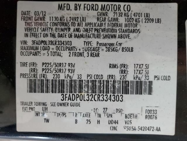 2012 Ford Fusion Hybrid