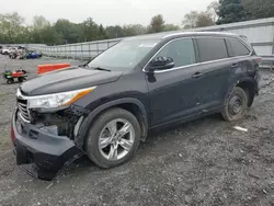 Salvage cars for sale at Grantville, PA auction: 2016 Toyota Highlander Limited