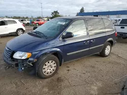 Salvage cars for sale at Woodhaven, MI auction: 2005 Chrysler Town & Country