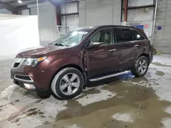 Salvage cars for sale at North Billerica, MA auction: 2011 Acura MDX Technology