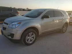 Salvage cars for sale at San Antonio, TX auction: 2013 Chevrolet Equinox LS