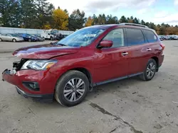 Nissan salvage cars for sale: 2019 Nissan Pathfinder S