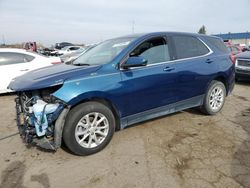 Salvage cars for sale at Woodhaven, MI auction: 2020 Chevrolet Equinox LT