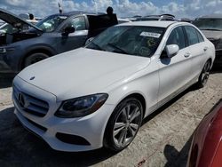 Salvage cars for sale at Arcadia, FL auction: 2017 Mercedes-Benz C300