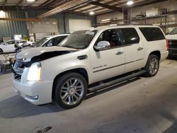 Salvage cars for sale at Eldridge, IA auction: 2014 Cadillac Escalade ESV Platinum