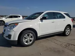 Salvage cars for sale at Grand Prairie, TX auction: 2012 Chevrolet Equinox LS