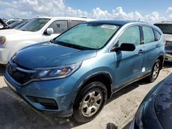 Salvage cars for sale at Riverview, FL auction: 2015 Honda CR-V LX