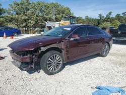 Salvage cars for sale at Houston, TX auction: 2018 Lincoln MKZ Select