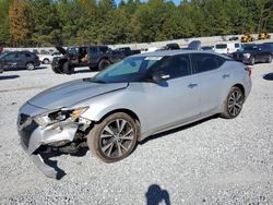 Salvage cars for sale at Gainesville, GA auction: 2016 Nissan Maxima 3.5S