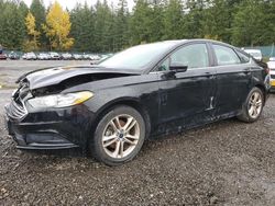 Ford salvage cars for sale: 2018 Ford Fusion SE