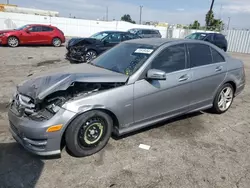 Mercedes-Benz salvage cars for sale: 2012 Mercedes-Benz C 250