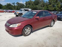 Toyota salvage cars for sale: 2003 Toyota Camry LE