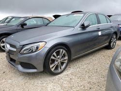 Salvage cars for sale at Arcadia, FL auction: 2017 Mercedes-Benz C 300 4matic