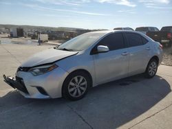 Salvage cars for sale at Grand Prairie, TX auction: 2014 Toyota Corolla L