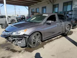 Salvage cars for sale at Los Angeles, CA auction: 2017 Honda Accord Sport