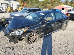 Salvage cars for sale at Mendon, MA auction: 2015 Hyundai Sonata Sport