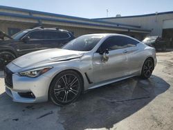 Salvage cars for sale at Fort Pierce, FL auction: 2018 Infiniti Q60 Luxe 300