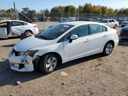 Salvage cars for sale from Copart Chalfont, PA: 2013 Honda Civic LX