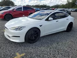 Salvage cars for sale at Riverview, FL auction: 2021 Tesla Model S