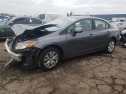 Honda salvage cars for sale: 2012 Honda Civic LX