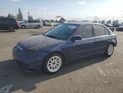 Salvage cars for sale at Rancho Cucamonga, CA auction: 2001 Honda Civic EX