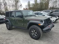 Jeep Wrangler salvage cars for sale: 2021 Jeep Wrangler Unlimited Rubicon