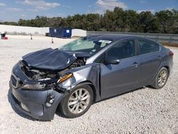 Salvage cars for sale from Copart New Braunfels, TX: 2017 KIA Forte LX