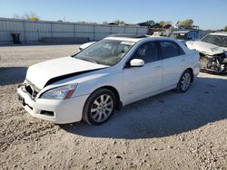 Vehiculos salvage en venta de Copart Kansas City, KS: 2007 Honda Accord EX