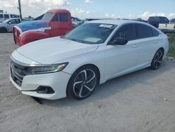 Honda salvage cars for sale: 2021 Honda Accord Sport