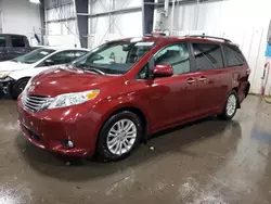 Salvage cars for sale at Ham Lake, MN auction: 2016 Toyota Sienna XLE