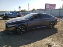 Salvage cars for sale from Copart Chicago Heights, IL: 2018 Honda Accord Sport