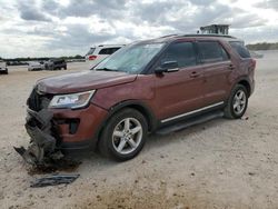 Salvage cars for sale at San Antonio, TX auction: 2018 Ford Explorer XLT