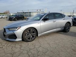 Salvage cars for sale at Dyer, IN auction: 2022 Acura TLX Tech A